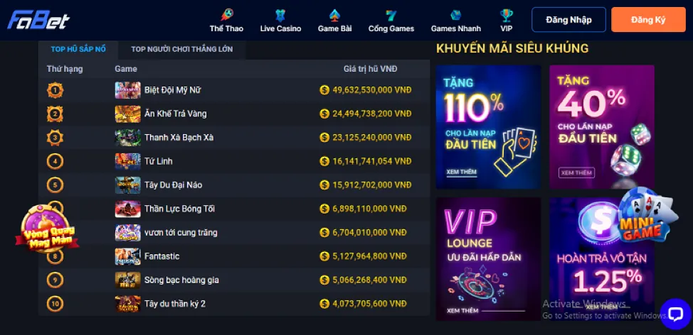 Thưởng Nạp Tiền 88ok win